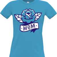 Mom Rose Tattoo Women's Fitted T-Shirt