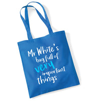Sac personnalisé plein de choses très importantes 