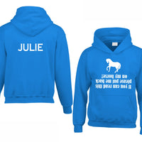 Personalised If you Can Read This Horsey Hoodie with Name on the Back