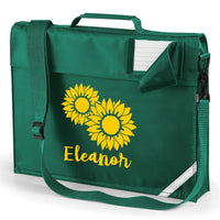 Cartable Tournesol Personnalisé avec Imprimé Jaune 