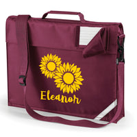 Cartable Tournesol Personnalisé avec Imprimé Jaune 