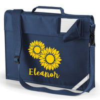 Cartable Tournesol Personnalisé avec Imprimé Jaune 