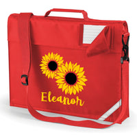 Cartable Tournesol Personnalisé avec Imprimé Jaune 