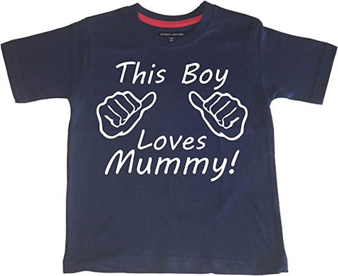 This boy loves mummy. Kid's Tshirt