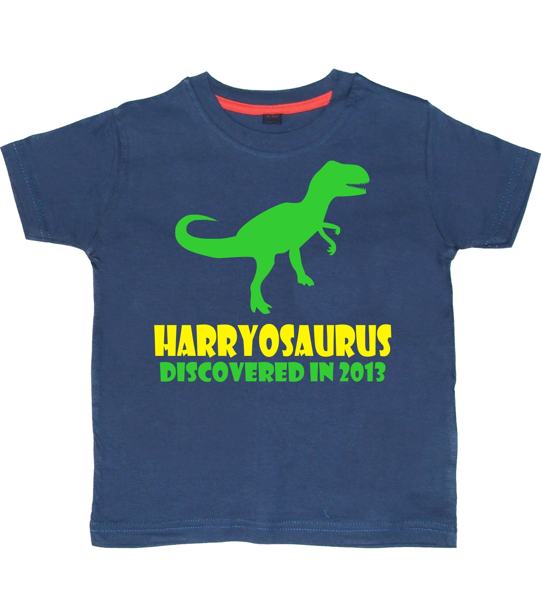 Personalised Name-osaurus Children's T-Shirt with Name and Year