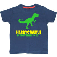 T-shirt enfant personnalisé nom-osaurus avec nom et année