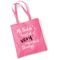 Sac personnalisé plein de choses très importantes 