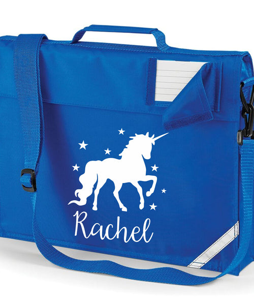 Personalised Unicorn Bookbag