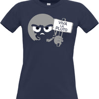 Viva La La Pluto Women's Fitted T-Shirts