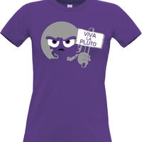 Viva La La Pluto Women's Fitted T-Shirts