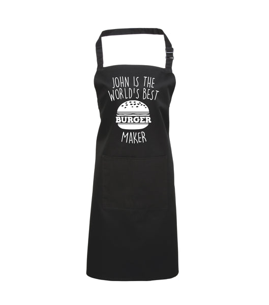 Personalised World's Best Burger Maker Apron