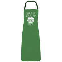 Personalised World's Best Burger Maker Apron