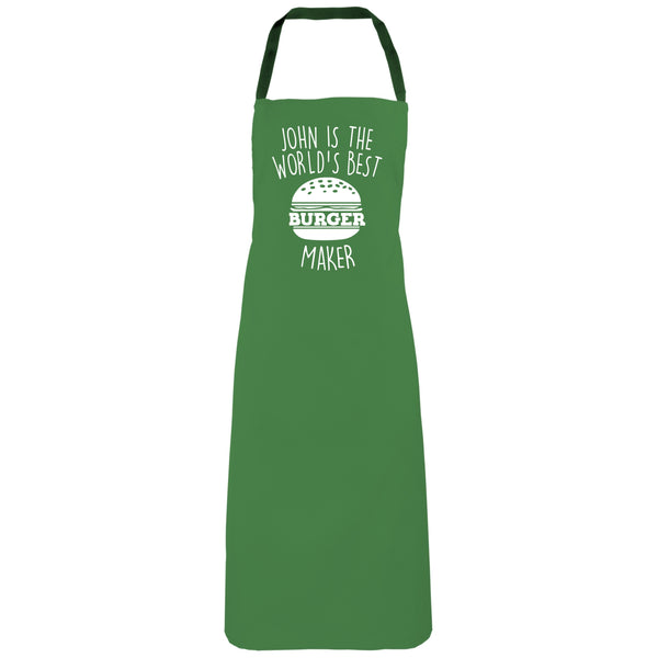 Personalised World's Best Burger Maker Apron