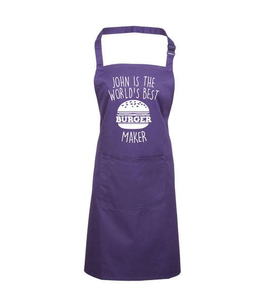 Personalised World's Best Burger Maker Apron